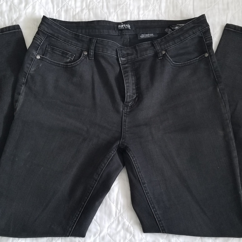 Dark Gray, flattering jeans